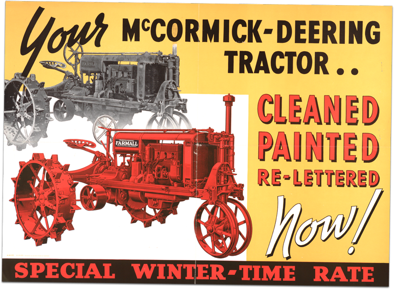 1937 ad for the Farmall in all red