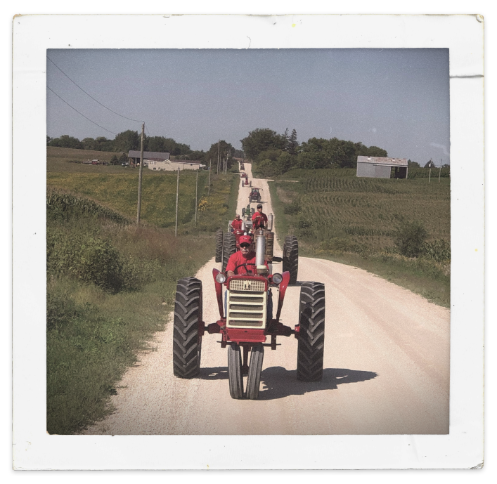 Holly's Farmall M-TA on the road