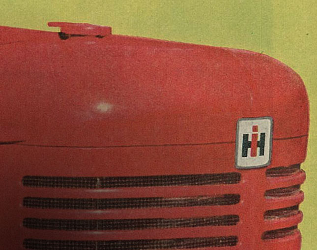 Picture of historic Farmall hood